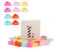 Lot de 30 petites pinces à cheveux carrées d'été pour cheveux épais et fins | Accessoires pour cheveux antidérapants pour une tenue forte, mini, restent en place sans tirer, durables, demi-cheveux