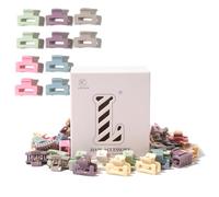Lot de 30 petites pinces à cheveux carrées d'été pour cheveux épais et fins | Accessoires pour cheveux antidérapants pour une tenue forte, mini, restent en place sans tirer, durables, demi-cheveux