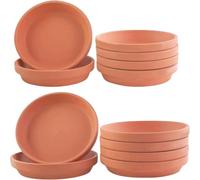 Lot de 30 petites soucoupes en terre cuite pour plantes, mini pots ronds parfaits pour une utilisation en intérieur de 10/11,5/12,5 cm