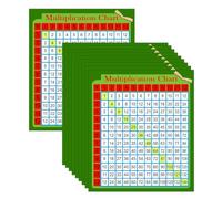 Lot de 30 petits autocollants pour tableau de multiplication, 7,6 x 8,9 cm, étiquettes d'apprentissage de table mathématiques, aide éducative pour enfants, école primaire, apprentissage en salle de