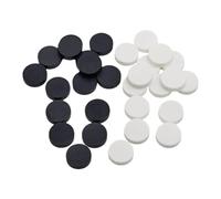 Lot de 30 pièces d'échecs portables - Dames noires et blanches non lestées pour un jeu et un transport faciles