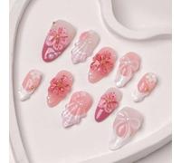Lot de 30 pièces élégantes pour ongles avec perles et fleurs pour une beauté intemporelle