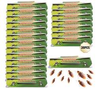 Lot de 30 pièges à cafards, pièges à cafards, pièges à cafards, lutte contre les cafards, lutte efficacement contre les punaises de lit, les cafards, pièges adhésifs pour le salon, la salle de