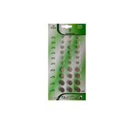 Lot de 30 Piles bouton plates Alkaline 1,5V compatibles AG1/AG3/AG4/AG10/AG12/AG13 - Visiodirect -