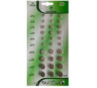 Lot de 30 Piles bouton plates Alkaline 1,5V compatibles AG1/AG3/AG4/AG10/AG12/AG13 - Visiodirect - G