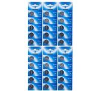 Lot de 30 Piles bouton plates lithium 3V type CR2016 compatibles DL2016B/BR2016-1W/CR2016-1W/KCR2016/L10/LM2016/LF - Visiodirect