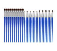 Lot de 30 pinceaux fins avec pointe fine - Petits pinceaux miniatures - Pinceaux fins - Pour acrylique, aquarelle, modélisme, bricolage