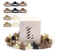 Lot de 30 pinces à cheveux pour femme - Petites pinces carrées pour coiffure épaisse, fine, moyenne, fine, fine, minuscule, durable, antidérapante, pour une tenue solide, mini, sans dommage, couleur