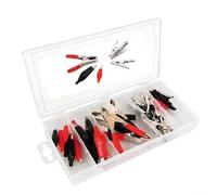 Lot de 30 pinces électriques et connecteurs de bornes de batterie avec boîte de rangement pour automobile et atelier