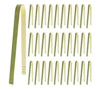 Lot de 30 pinces en bambou, petite pince, ustensiles de cuisine, pince en bambou, pince à toast, ustensiles de cuisine, pince grille-pain pour la cuisson des toasts