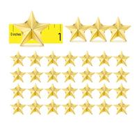 Lot de 30 pin's en forme d'étoile pour 4 juillet, jour commémoratif, jour des vétérans, jour de l'indépendance, fête du travail, fête costumée