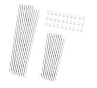 Lot de 30 piquets à orchidées en acrylique transparent pour plantes en pot et fleurs avec clip pour croissance verticale