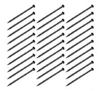 Lot de 30 piquets en spirale pour bordure de jardin - Piquets d'ancrage en nylon de 20 cm, pointes de stabilisation du sol robustes pour bordures de pelouse, décoration de terrasse et tente