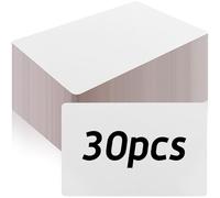 Lot de 30 planches double face effaçables à sec de 22,9 x 15,2 cm - Pagaies de réponse double face - Mini tableaux blancs - Petits tableaux blancs - Pagaies de vente aux enchères pour apprenants