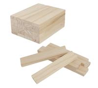 Lot de 30 Planches Rectangulaires en Bois de Pin Non Fini, 100x20x7mm, pour Bricolage, Décoration, Construction et Lambris, bois longs sculptés, wooden blocks, bois pour la sculpture, bois brut