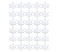 Lot de 30 plaques nominatives vierges à sublimation en MDF de qualité supérieure en forme de feuille d'érable personnalisées par transfert de chaleur pour couvercle de tasse de