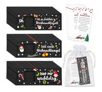 Lot de 30 pochettes en feutre réutilisables pour cadeaux de Noël | Compatible avec Duplo, vous êtes important dans l'équipe, petit cadeau pour collègues de remerciement, changement d'emploi