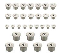 Lot de 30 pointes de centrage de chevilles en bois massif - 6/8/10/12 mm - Goupille de centrage pour le travail du bois - Outils de perçage