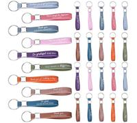 Lot de 30 porte-clés en silicone avec citation inspirante - Cadeau de remerciement pour bureau, école