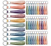 Lot de 30 porte-clés inspirants en silicone avec citations inspirantes, encouragement, remerciement, cadeau pour employés, collègues, adolescents, enseignants