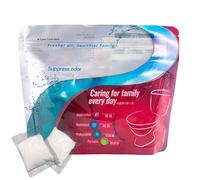 Lot de 30 poudres de mousseux naturel - Poudre absorbante d'urine pour le camping - Sac désodorisant pour neutralisateur d'odeurs - Cagulant, portable pour l'extérieur