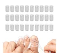 Lot de 30 protections d'orteils en silicone pour homme et femme, anti-friction, respirantes, pour cors, ampoules, callosités et soulagement de la douleur