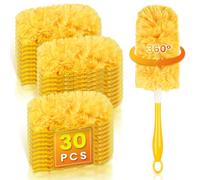 Lot de 30 recharges à 360 ° pour attrape-poussière Swiffer avec 1 poignée, sans parfum
