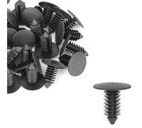 Lot de 30 rivets en plastique de 9 mm de diamètre pour panneau de garniture Noir pour GM