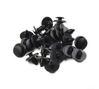 Lot de 30 rivets en plastique noir pour pare-chocs de voiture, trou de 7 mm, pour garniture de porte, moulure, revêtement de garde-boue, réparation de pièces automobiles extérieures