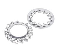 Lot de 30 rondelles de blocage métriques en étoile - Rondelles à dents internes/externes for M3-M16 - Joint en acier inoxydable 304(M5 Internal)