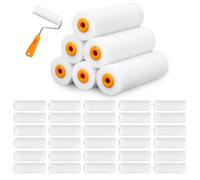 Lot de 30 rouleaux de peinture en mousse fine de 10 cm - Pour toutes les surfaces planes, portes, tables, murs