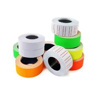 Lot de 30 rouleaux d'étiquettes de prix pour pistolet MX-5500 | Orange rouge