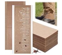 Lot de 30 rubans adhésifs à tiques pour vêtements, pour coller les insectes dans leurs traces