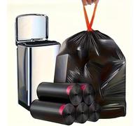 Lot de 30 sacs poubelle robustes avec cordon de serrage, étanches et résistants aux déchirures pour cuisine, salle de bain, extérieur, utilisation commerciale - Sacs jetables solides