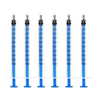 Lot de 30 seringues en plastique liquide sans aiguille de 1 ml, seringue de laboratoire scientifique, doseur de liquide, alimentation des animaux de compagnie, emballage stérile individuel (bleu)