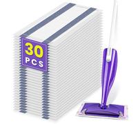 Lot de 30 serpillères à vaporiser pour balai Swiffer WetJet - Tampons jetables multi-surfaces - Épais et absorbants