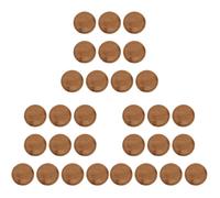 Lot de 30 soucoupes rondes en bambou pour plantes succulentes, cactus et herbes aromatiques, idéales pour la décoration de la maison et du bureau.