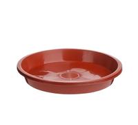 Lot de 30 soucoupes rondes en plastique robuste pour pots de fleurs, pour l'intérieur et l'extérieur, fournitures de jardin (15,2 cm, rouge)