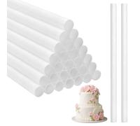Lot de 30 supports à gâteau de qualité alimentaire - Chevilles à gâteau | Pour les gâteaux de mariage à plusieurs étages, les tubes de fleurs et les gâteaux. Accessoire de gâteau pour stabilisateurs