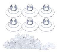 Lot de 30 supports à ventouses pour décoration - Crochets en plastique réutilisables avec gestion des câbles, forte adhérence sur surfaces lisses | Idéal pour les guirlandes lumineuses, l'éclairage de