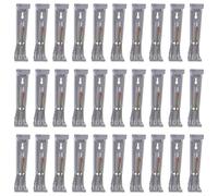 Lot de 30 supports de gouttière avec vis pré-insérées pour gouttières K Styles en aluminium et forets hexagonaux