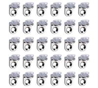 Lot de 30 supports d'étagère en verre avec ventouse - Support de fixation à angle droit pour armoires de cuisine