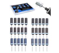 Lot De 30 Tambours De Ponçage Pour Outils Rotatifs Dremel,Kit De Forets De Ponçage Pour Bandes De Ponçage Dremel Avec Tige De 0,3 Cm,Lot De Bâtons De Papier Abrasif Pour Plastique,Bois,Métal