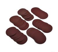 Lot de 30 tampons de papier abrasif de flocage 10,2 cm Grain 320-1500 | Crochet et support, 30 pièces au total, 6 grains de 320 à 1500, 10,2 cm de diamètre, design à échange rapide