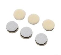 Lot de 30 tampons de polissage en laine de 2,5 cm pour polisseuse de voiture, outil de nettoyage, 25 mm de diamètre, blanc