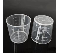 Lot de 30 tasses à mesurer en plastique de 60 ml pour laboratoire et usage domestique