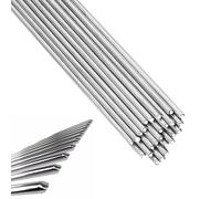 Lot de 30 tiges de soudure en aluminium - Basse température - 1,6 x 250 mm - Fil fourré pour réparation de tubes en aluminium, alliage d'aluminium, brasage de tuyaux en cuivre