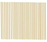 Lot de 30 tiges rondes en laiton massif de 1 mm pour maquette télécommandée, avion, hélicoptère, loisirs créatifs, 100 mm de long