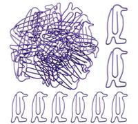 Lot de 30 trombones en forme de pingouin, pingouin, trombones en forme de pingouin, jolis trombones pour femme, petits trombones pingouin pour l'école, le bureau, les documents, les photos, les