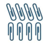 Lot de 30 trombones en forme de trombone, marque-pages en métal, marqueurs de page, cadeau for lire des documents, des cahiers, des enseignants, des lecteurs de bureau(Blue)